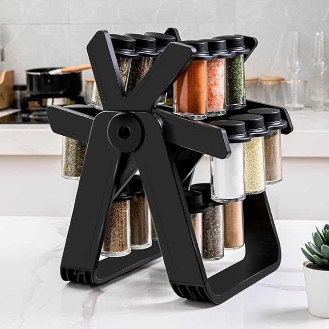 18 Jar Rotating Spice Jar