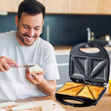 3-in-1 Sandwich Press Grill – Breakfast Maker